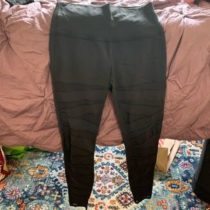 Lululemon leggings with mesh panels